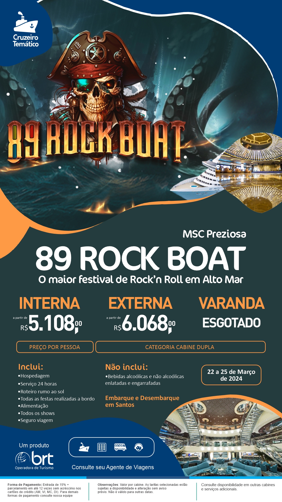 89 Rock Boat: vendas abertas para o maior festival do rock em alto